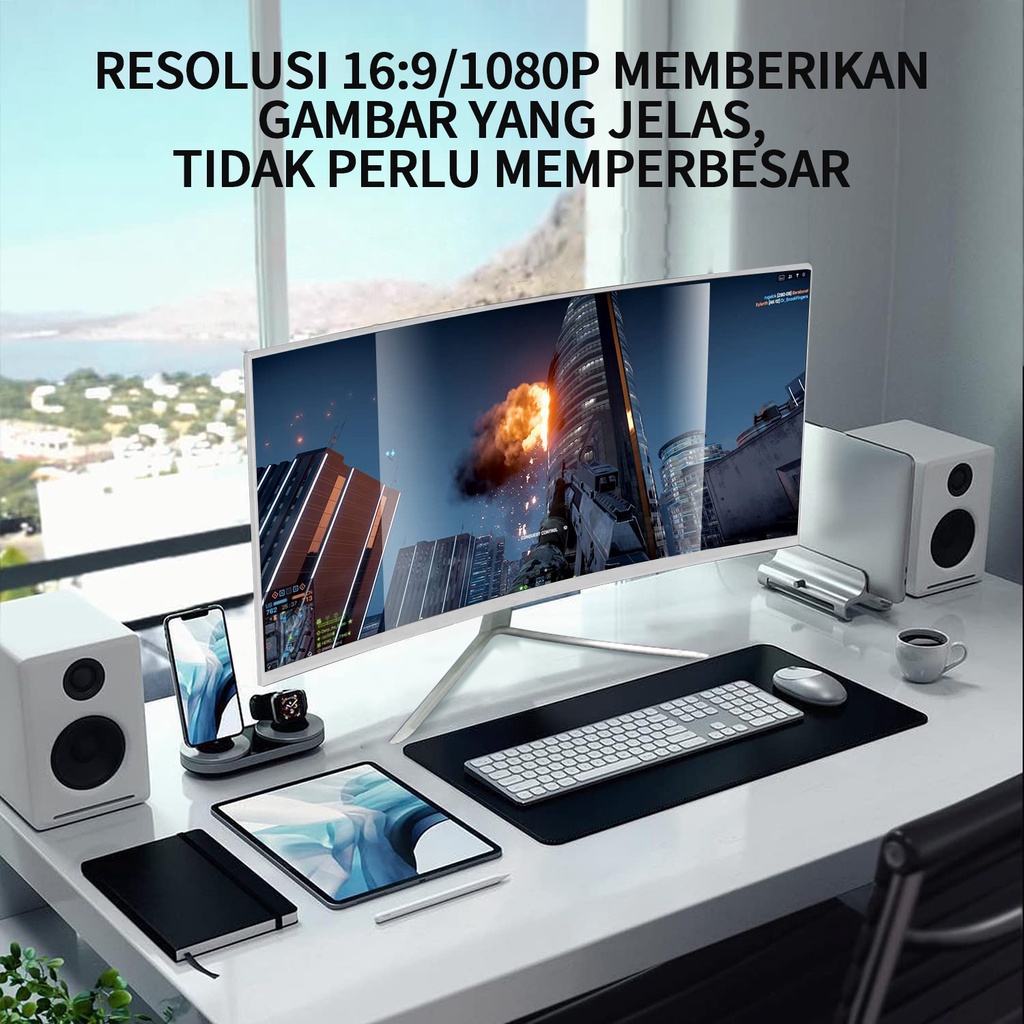 Monitor gaming 22 inci/ 24 inci /27inci / 32inci / 75HZ / 144HZ / layar melengkung / HDMI / VGA / panel IPS screen