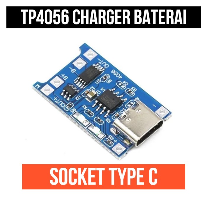 TP4056 Type C Tipe TP 4056 USB 18650 Protek Protect Charger Module 5V