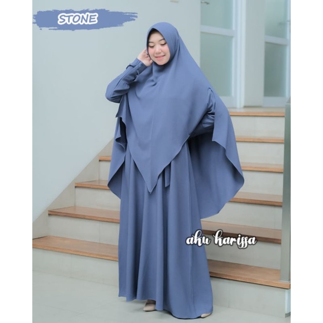 AKU KARISSA GAMIS SYARI TERBARU SET AZZURA / Tanyakan stock sebelum order