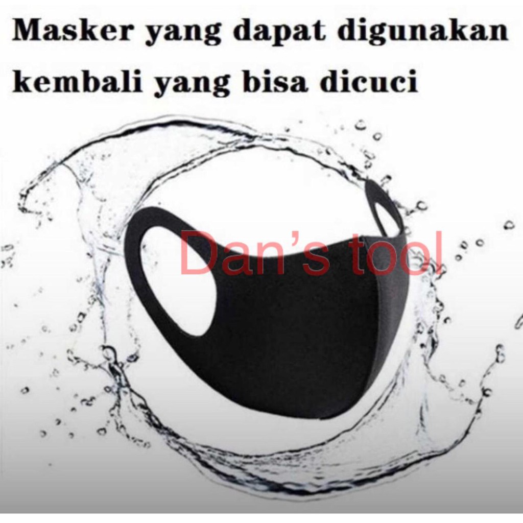 Masker debu scuba Hitam