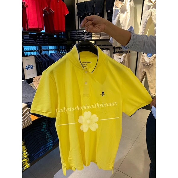 Giordano Polo Shirt Man Classic Tapered Fit illuminating New Sale