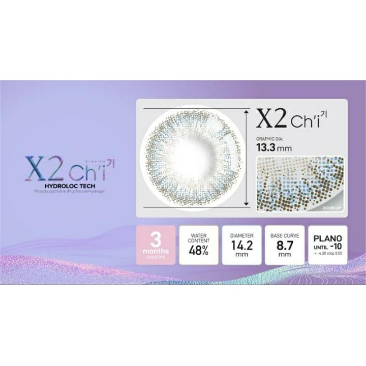 Softlens X2 Chi Bliss Blue with Hydroloc Tech