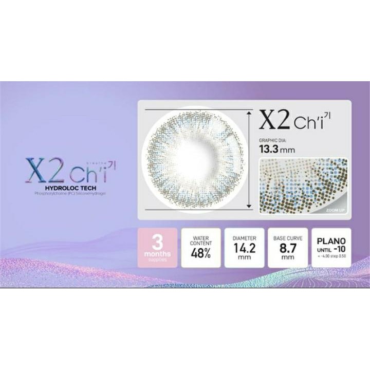 Softlens X2 Chi Granite Dark Grey with Hydroloc Tech