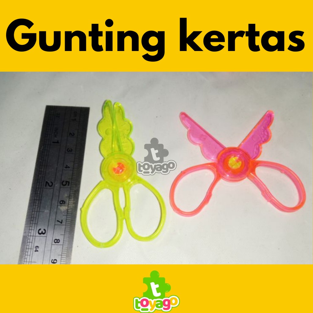 Mainan Gunting Plastik +-100 Pcs Grosir Murah