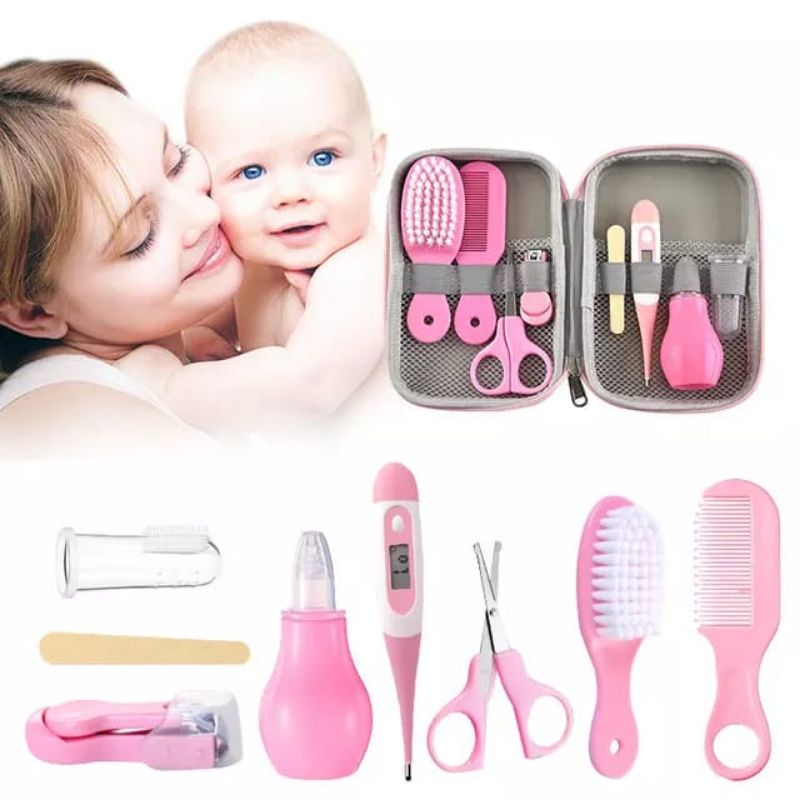 Baby care kit 8in1 gunting kuku sisir bayi / Kado lahiran bayi