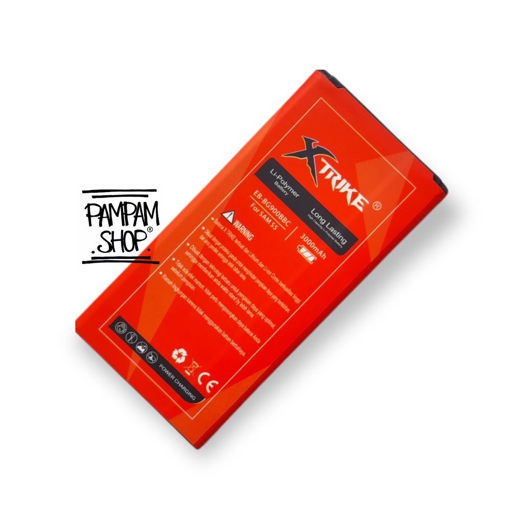 Baterai XTRIKE Double Power Original Samsung Galaxy S5 G900 I9600 Batre Batrai Battery Handphone HP Ori