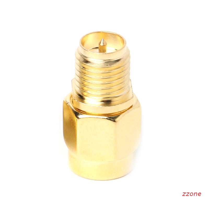 Zzz Adapter Konektor Coaxial Rf Lurus Plug Sma Male Ke Rp-S Male