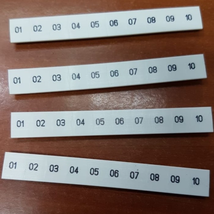 

Marking Terminal Phoenix Contact Weidmuller 1-10 - Vertical