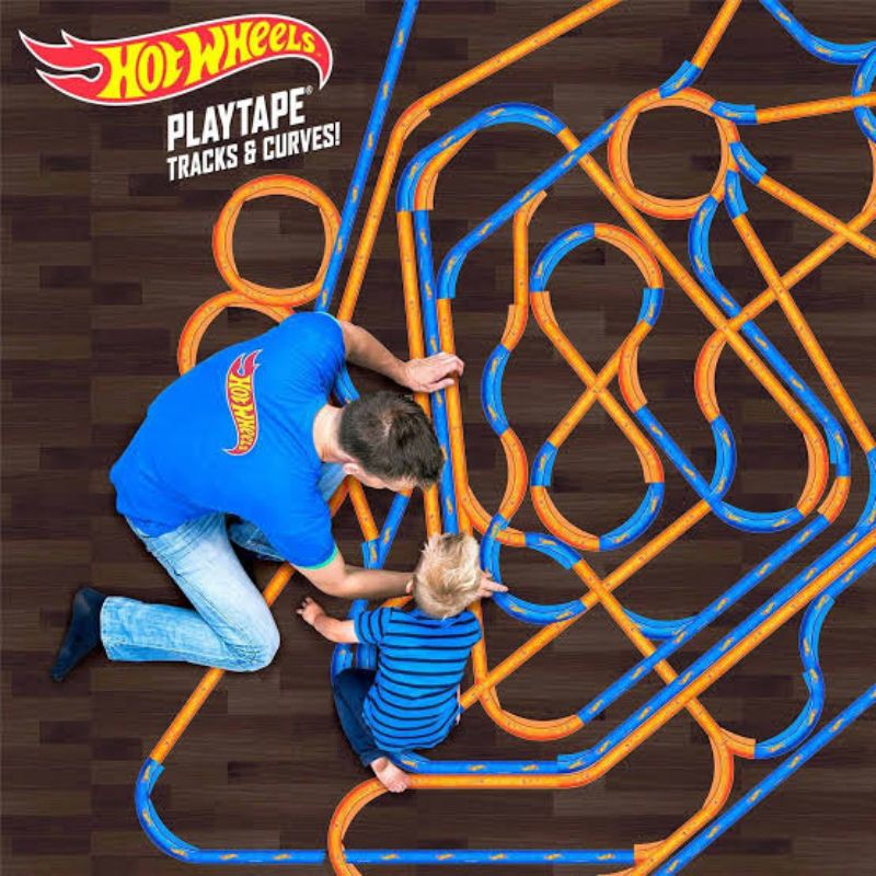 Hot Wheels Track Tape Build It and Race It Selotip Lintasan Hotwheels Track Jalan Raya Mobil murah