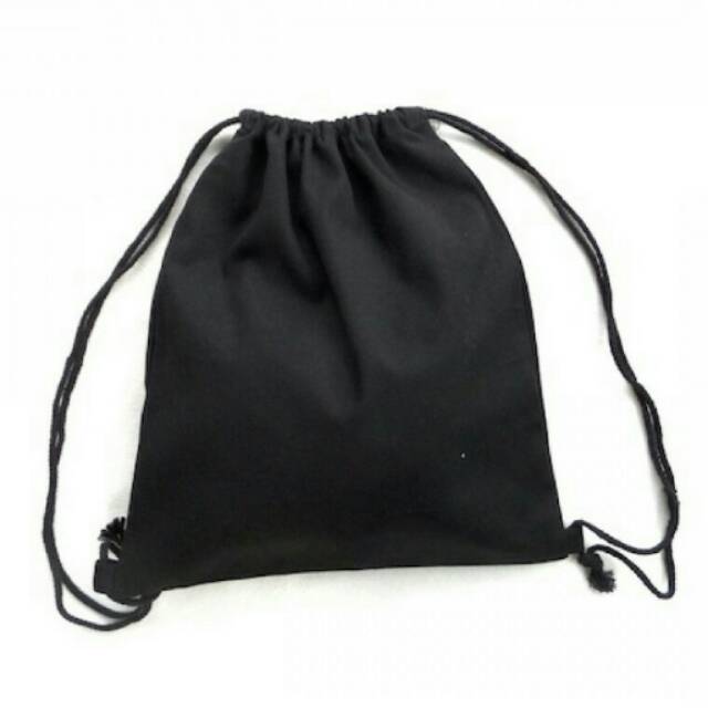 Tas ransel serut | drawstring kece kanvas drill uk. 35cm x 41cm