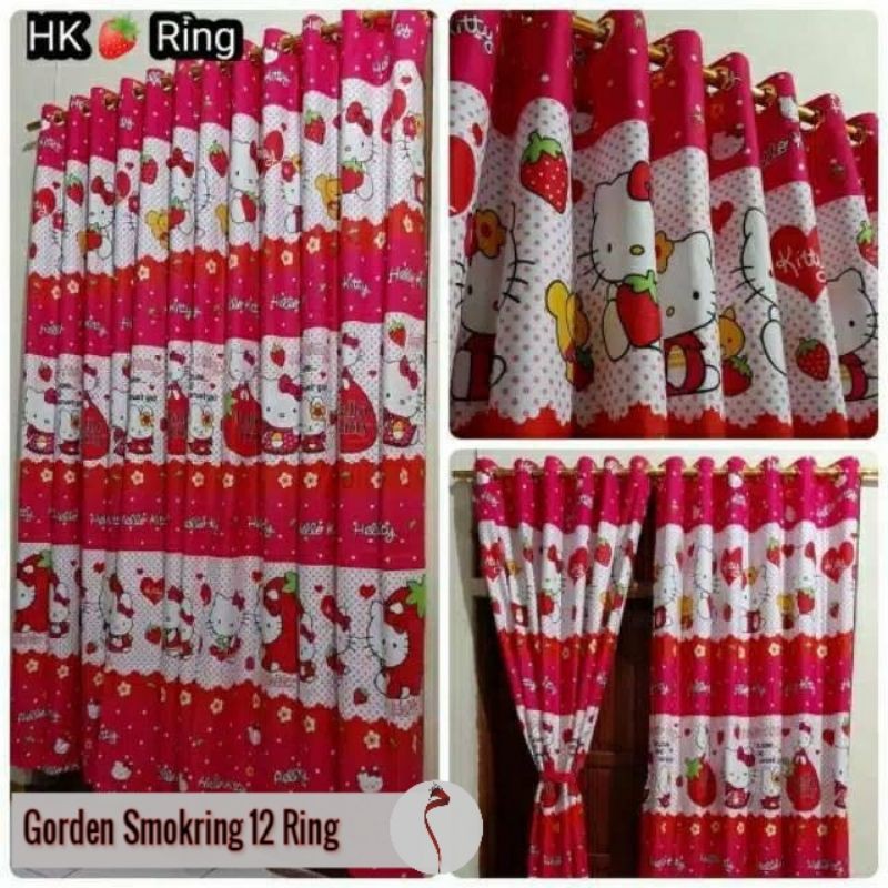 Gorden Smokring Karakter Hellokitty Ring 12