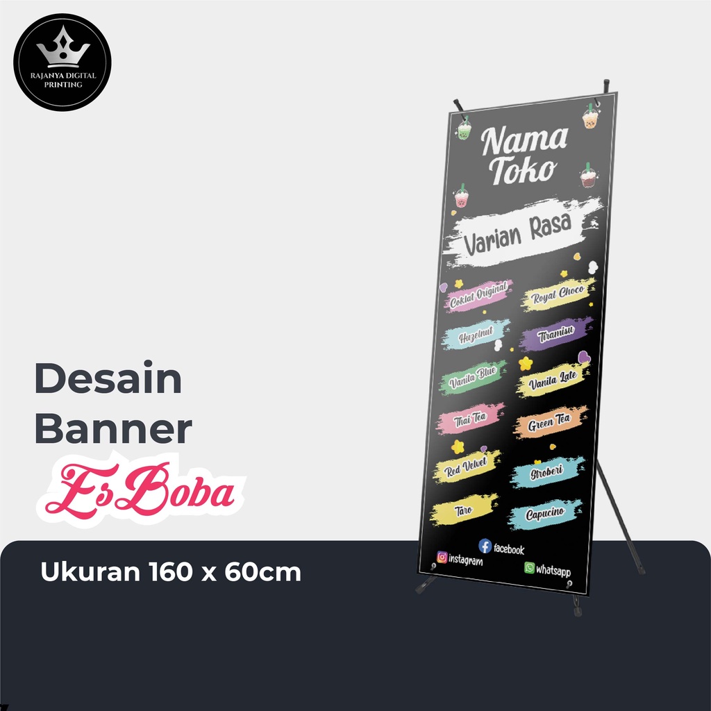 Katalog X Banner / Spanduk Es Boba