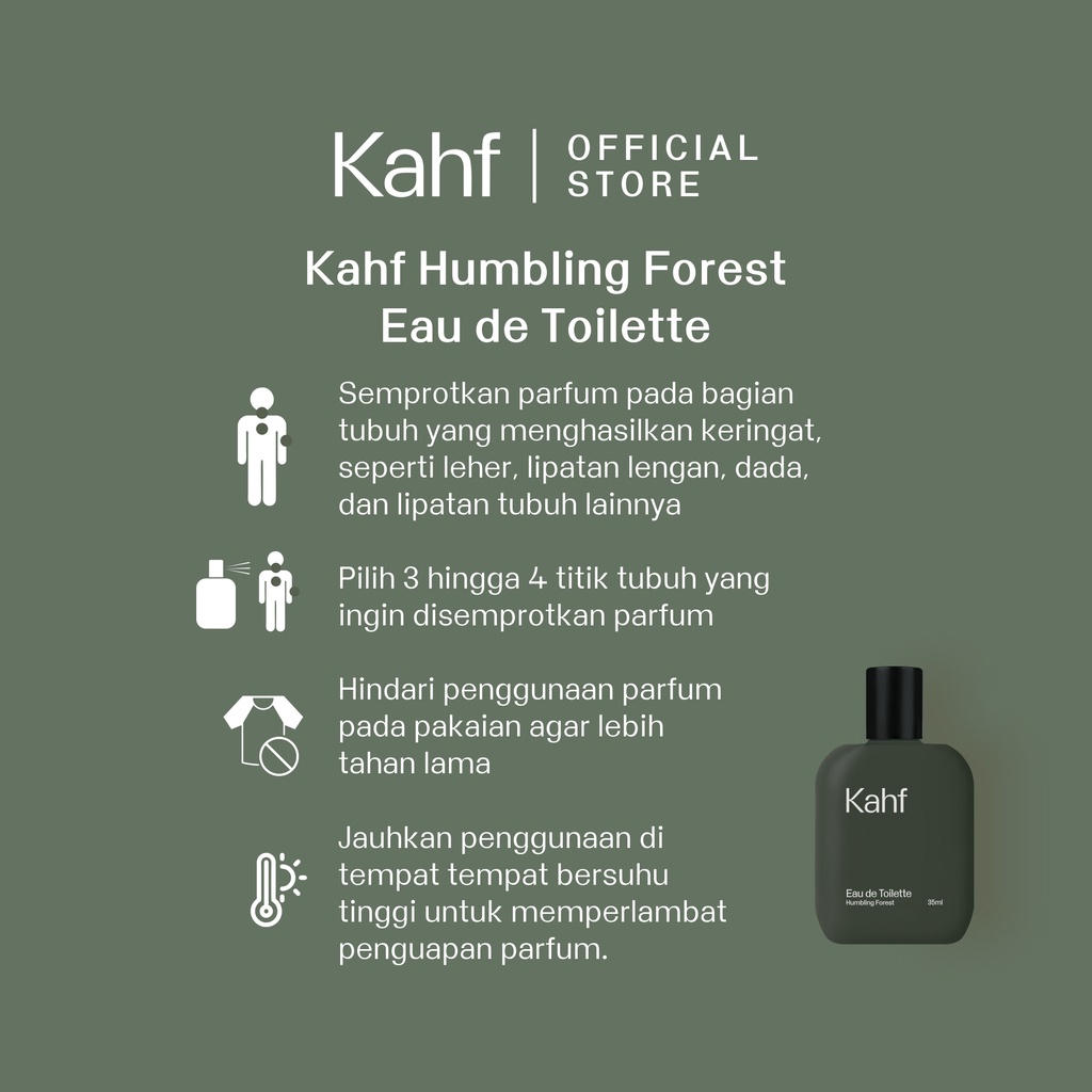 Kahf Humbling Forest Eau de Toilette 35 ml - Parfum Pria Tahan Lama BISA COD