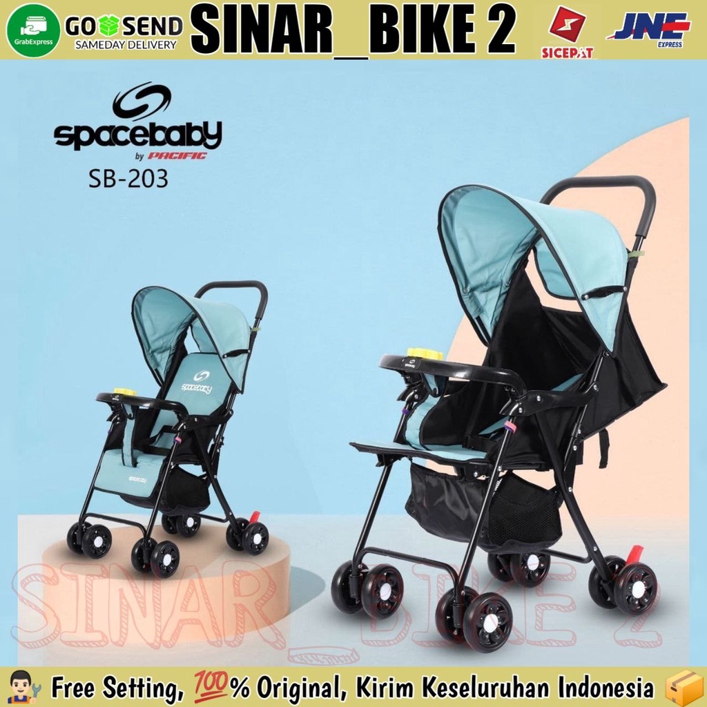 Baby Stroller SPACEBABY SB-203 Kereta Dorong Anak Bayi Rebahan