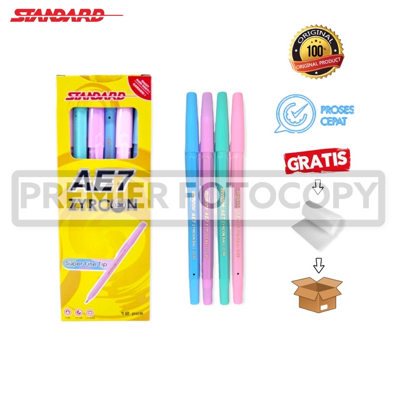 

Standard - Pulpen AE7 Zyrcon 0.38 ( Isi 12 pcs )