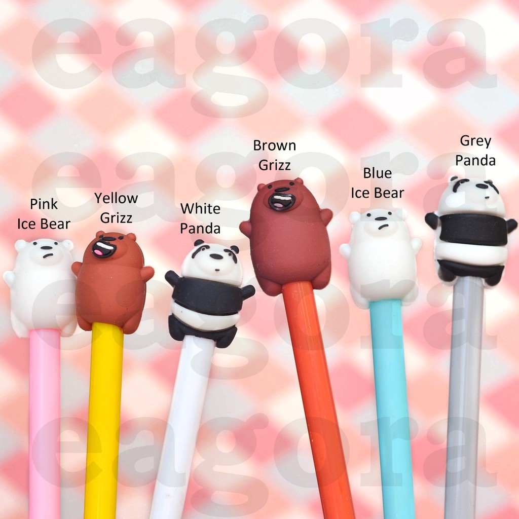 

Pulpen We Bare Bear Panda Lucu Beruang Unik Pena Ballpoint