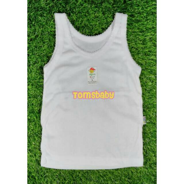 Tomsbaby_0-6thn/ AGREE Kaos dalam putih/ Singlet anak