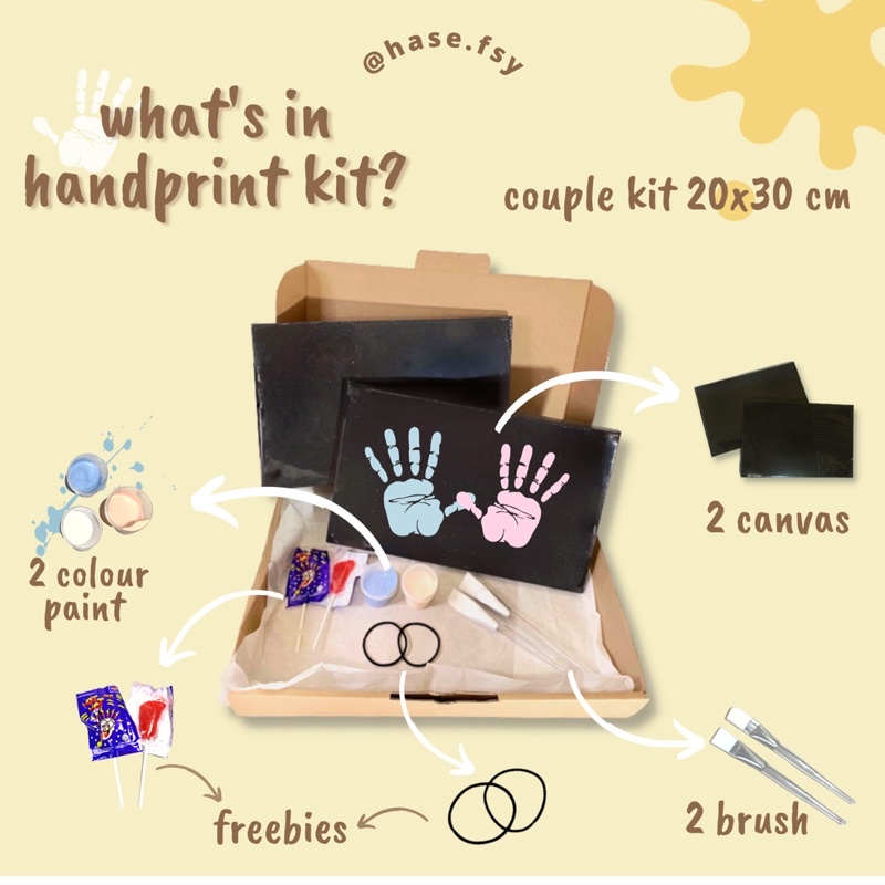 

Handprint Kit by Hase.fsy. [Couple Kit 20x30cm]