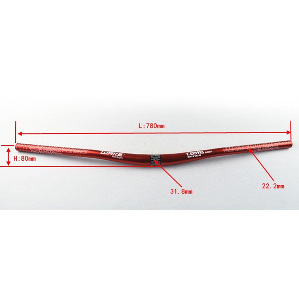 Handlebar Setang Flatbar Wake NEO MTB 780 mm bahan Alloy