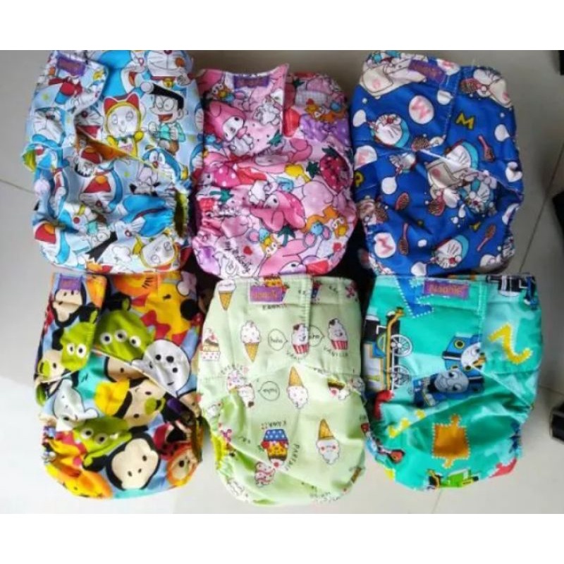 clody cover velkro, pempes cuci ulang tersedia UK bb 3-7 kg dan BB 5-17kg