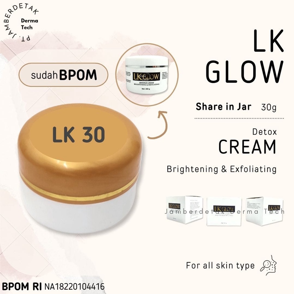 Cream detox wajah ultrasound BPOM RI krim massage