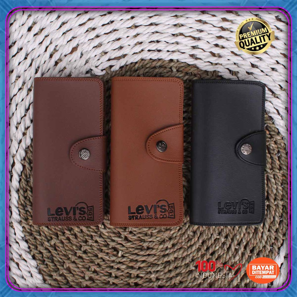 Terlaris..!! Dompet Pria panjang kancing Murah Dompet Pria  kasual