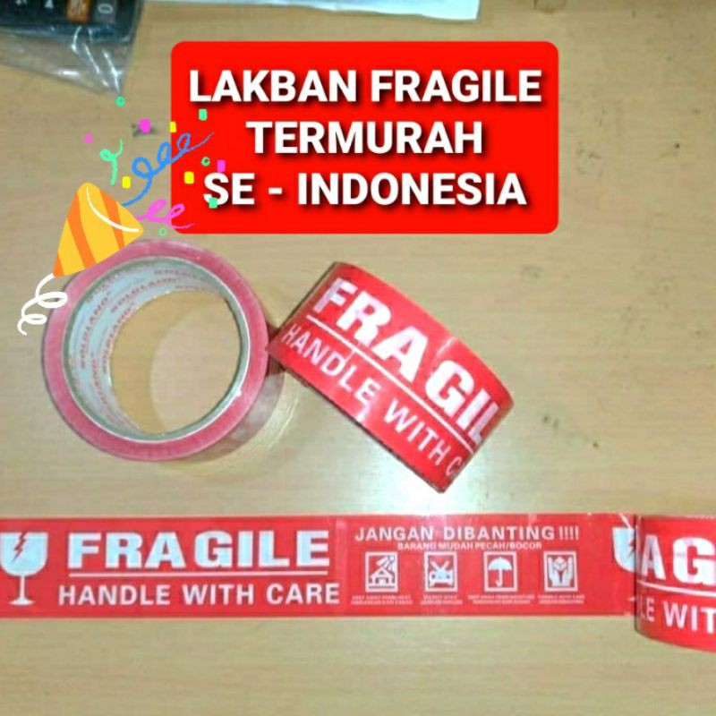 

lakban Fragile merah tulisan jangan dibanting