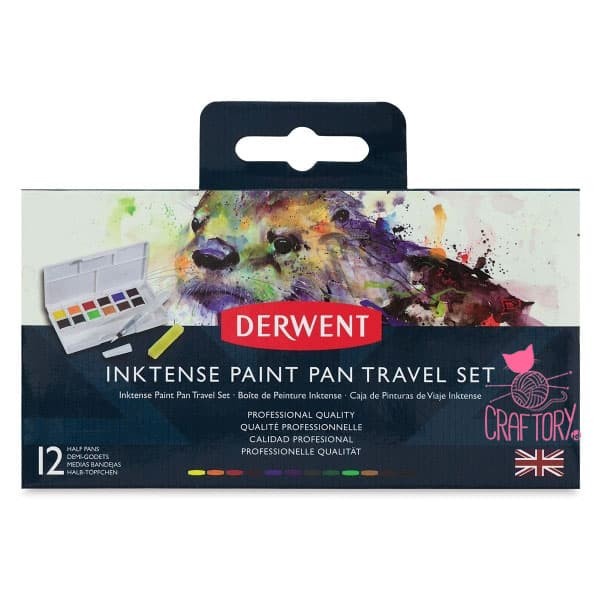 

(TERLARIS) Derwent Inktense Paint Pan Travel Set 12 colour