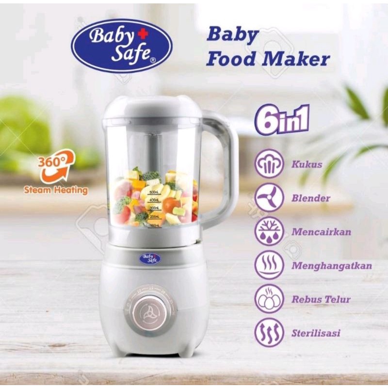 babysafe food maker lb012 / alat kukus .blender dll