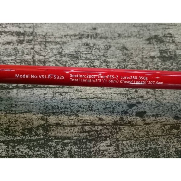 Alat Pancing Versus Rod joran JS2 versus Spartan Jig 253-160cm pe 5-7
