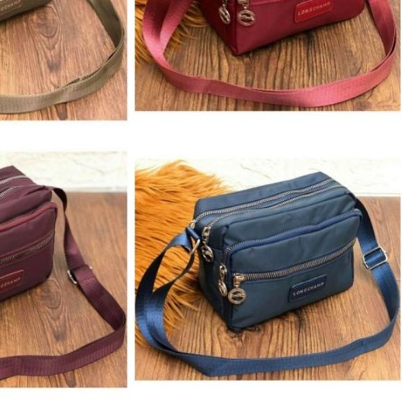 Lc19 Tas Selempang Wanita Banyak Resleting Terbaru Kekinian