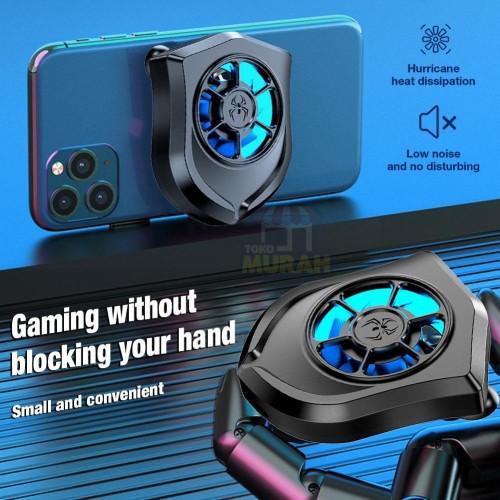 HURRICANE Mobile Cooling Fan Kipas Pendingin Handphone HP Cooler Radiator MLBB PUBG