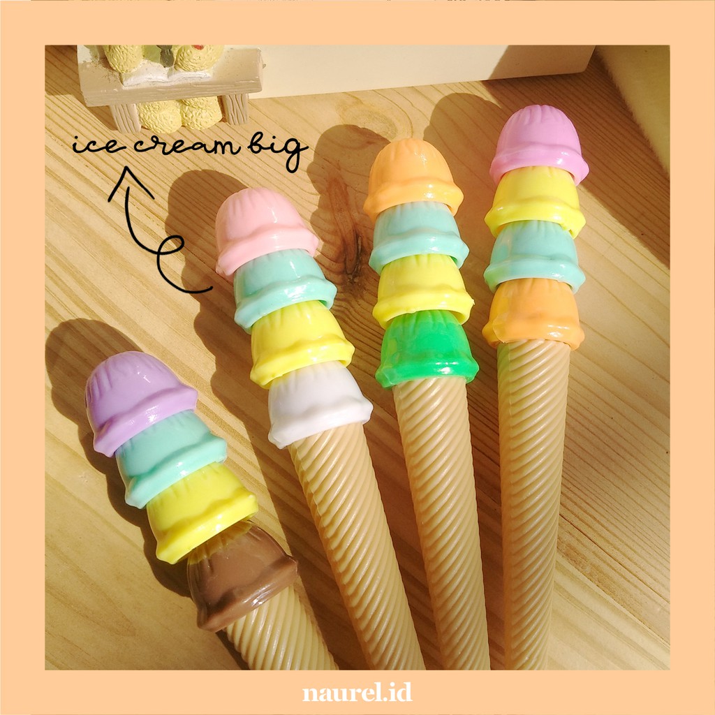 

[Naurel.id] Pulpen Karakter Ice Cream Big Eskrim Besar