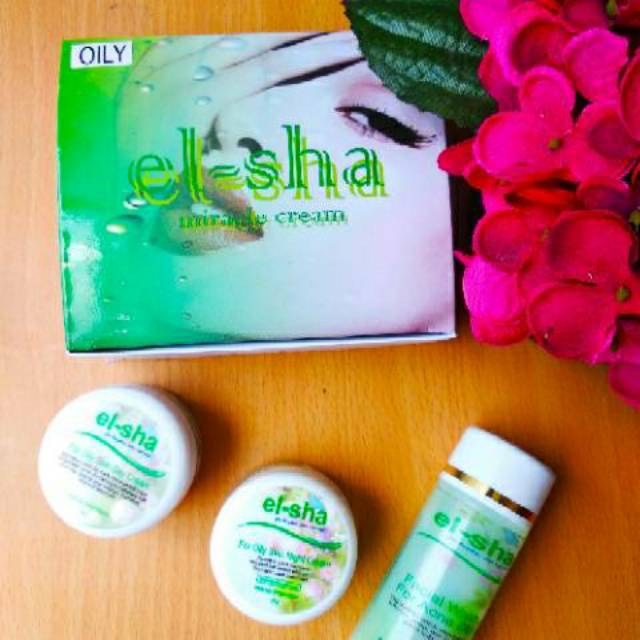 CREAM WAJAH JERAWAT MEREK ELSHA (BPOM) TANPA PENGELUPASAN KULIT WAJAH