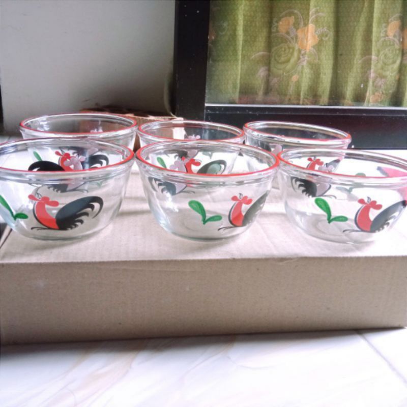 mangkok ayam jago bening termurah