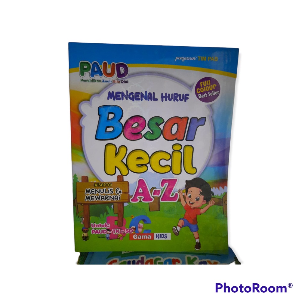 Buku Anak PAUD Mengenal Huruf Besar Dan Kecil A-Z Full Colour Ukuran A4