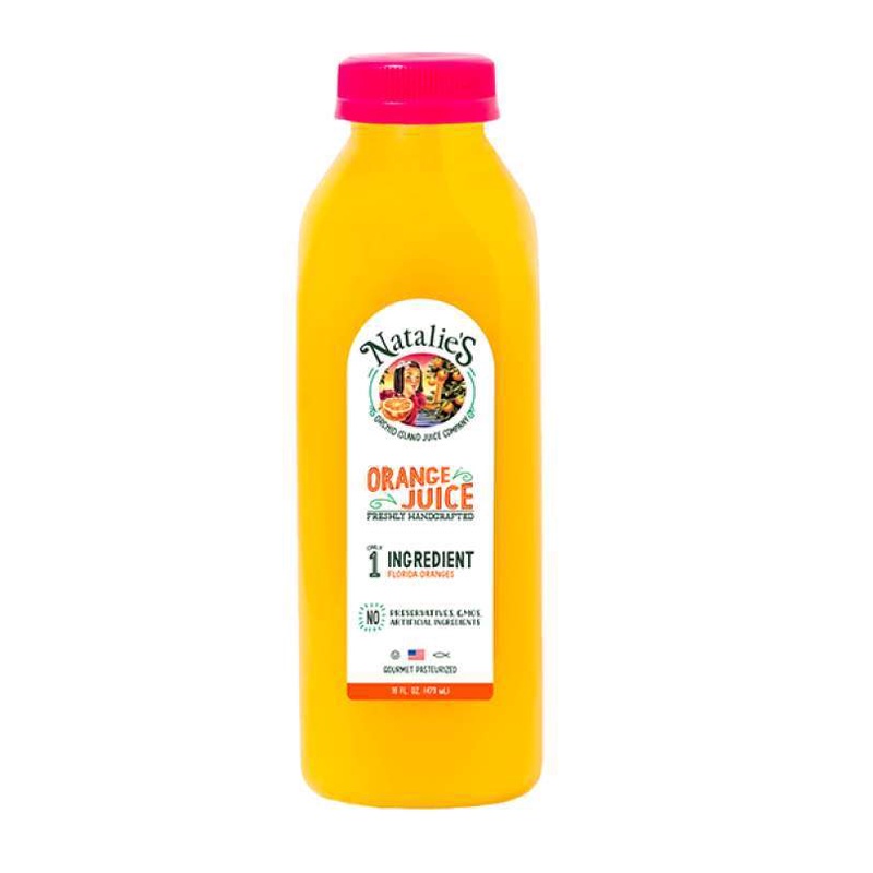 

natalie's 100% pure florida orange juice 1 liter | jus | jeruk