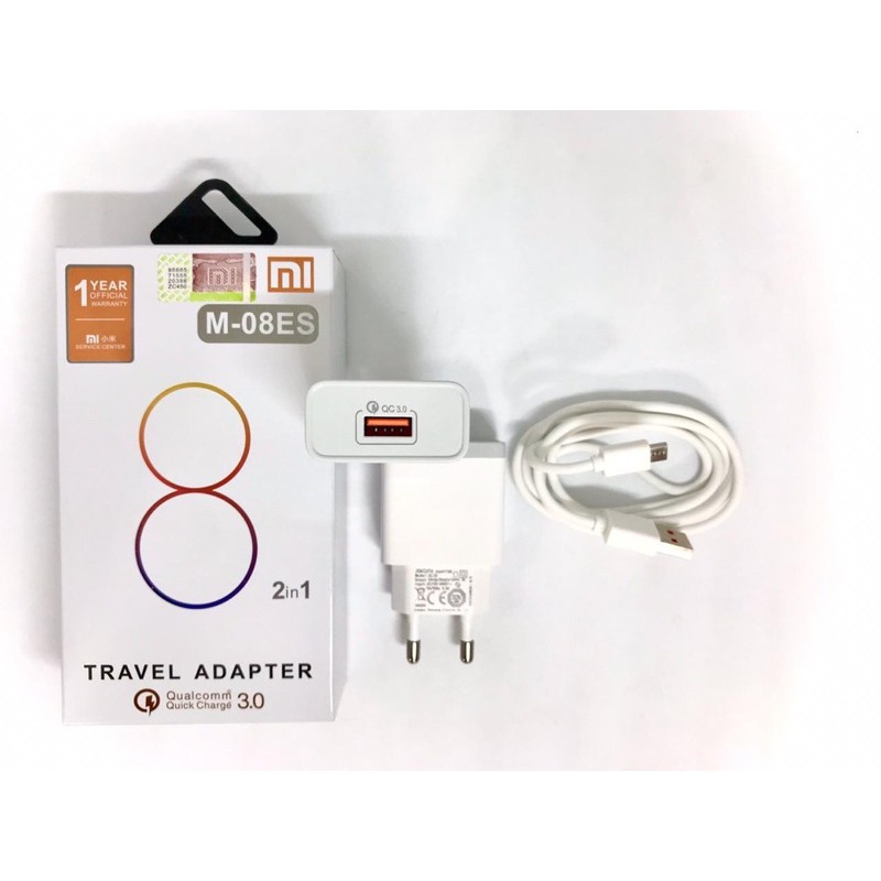 PROMO CHARGER XIAOMI M-08ES MI 8 MICRO / TYPE C REDMI ALL SERIES