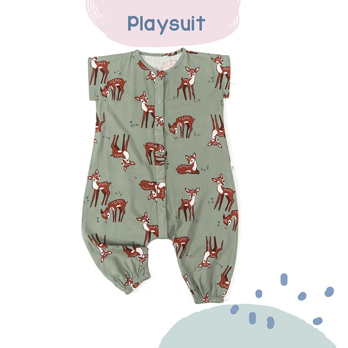 Baju Anak Perempuan Laki Laki Playsuit Jumpsuit Jumper  Untuk Kado Perlengkapan Bayi Baru Lahir Kukopilokids