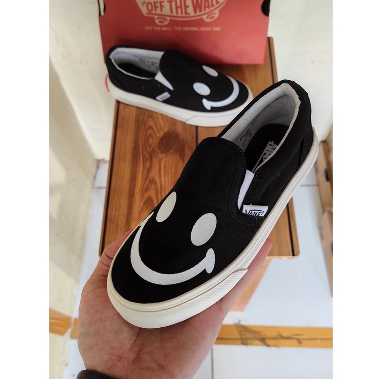 Sepatu Slip On Anak Perempuan | Sepatu Slip On Anak Laki Laki | Vans Slip on Anak | Slip On Anak | Sepatu Anak Smile