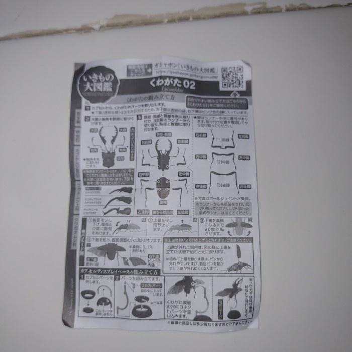 Flash Sale Gachapon Gashapon Stag Beetle Mini Figure 4 Types Bandai Japan Toy Terbaru