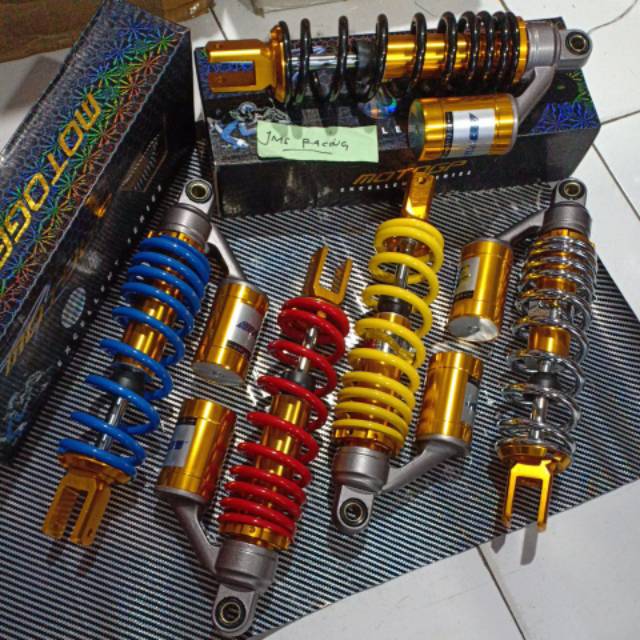 Shock breker belakang moto gp tabung atas 330&amp;310 scoopy mio beat vario125/150 lexi fazzio genio soul gt125 beat street spacy