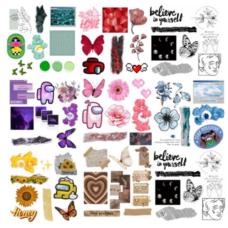 

STICKER COLOR RANDOM 8 PCS