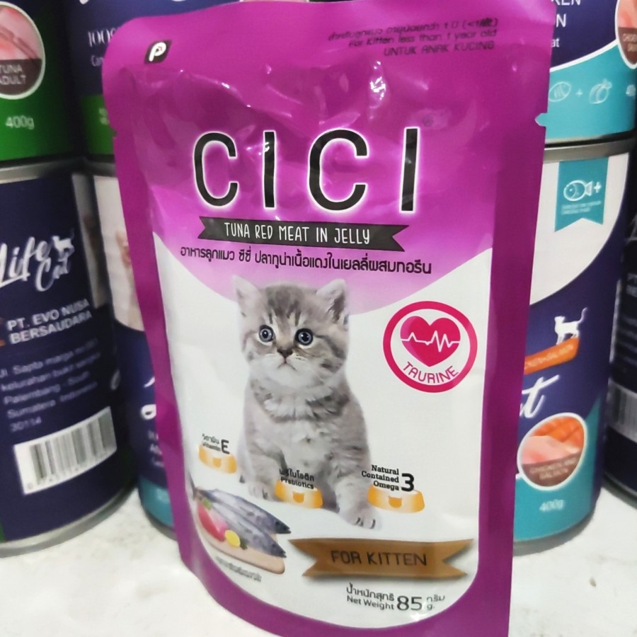 CICI POUCH KITTEN 85 GR CICI SACHET KITTEN TAURINE TUNA RED MEAT