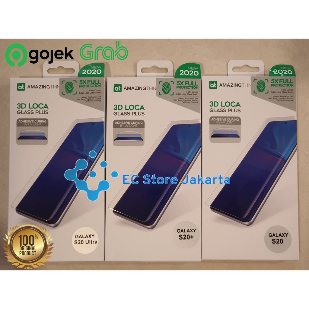 Tempered Glass Samsung Galaxy S20 Ultra/S20 Plus/S20 Amazingthing Loca