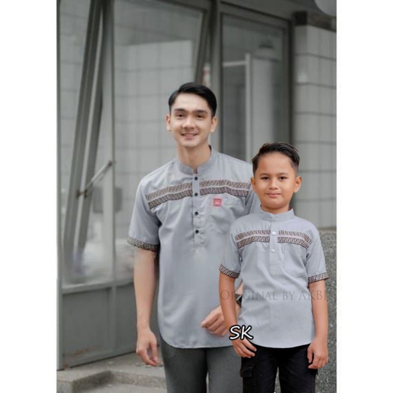 Baju Koko Kurta FF Couple ayah dan anak terbaru/Couple Baju Koko ayah anak