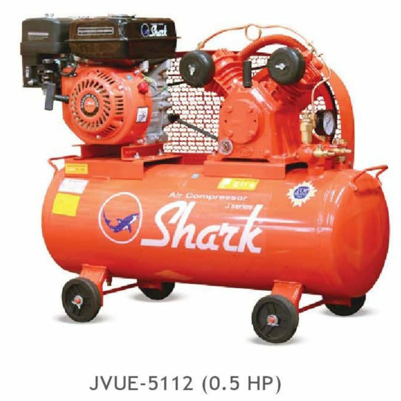 Kompresor SHARK 1/2HP JVUE-5112 Made INDONESIA BERGARANSI(Bahan Bakar Bensin)