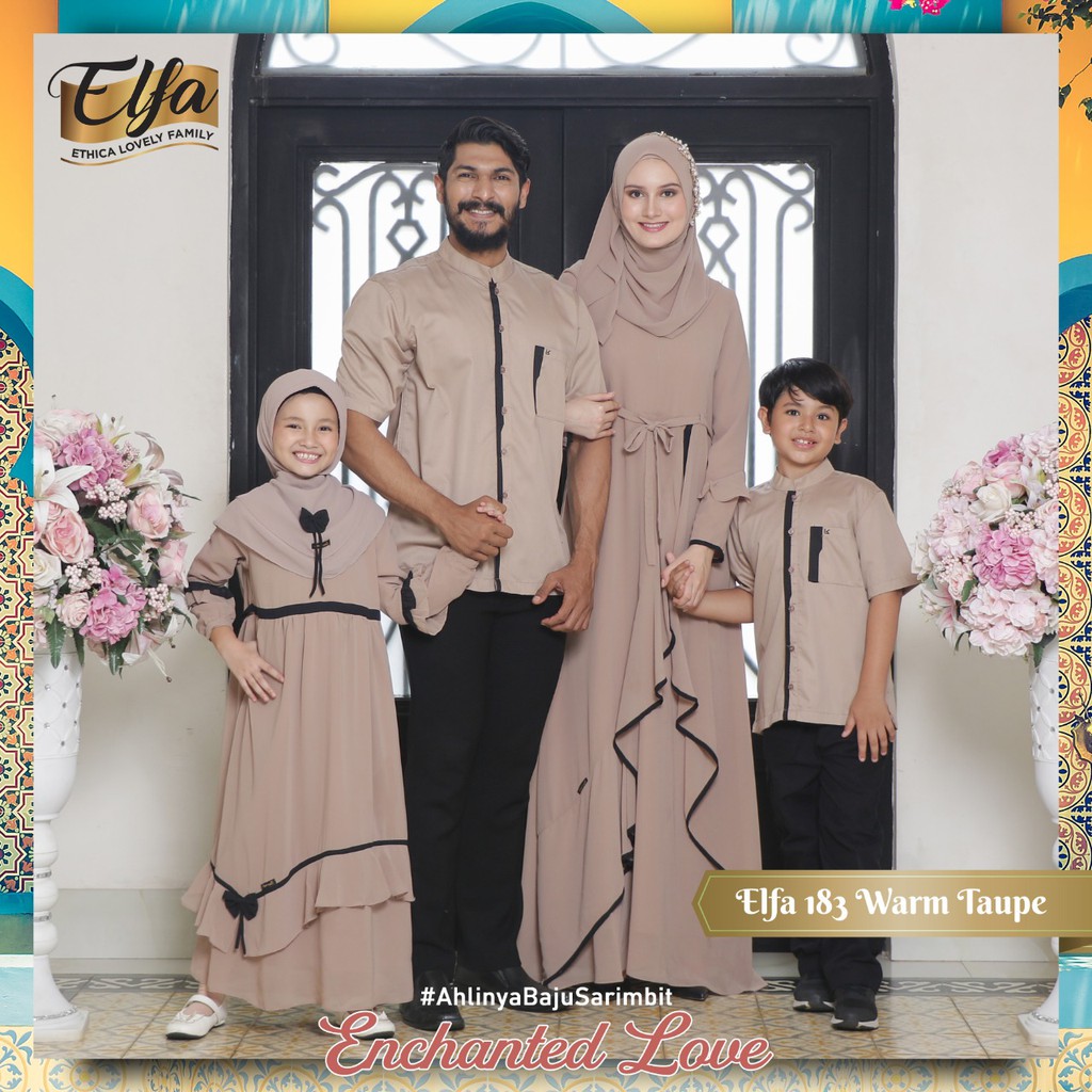 SARIMBIT LEBARAN 2021 SARIMBIT ETHICA TERBARU ELFA 183 WARM TAUPE | KAGUMI 176 WARM TAUPE