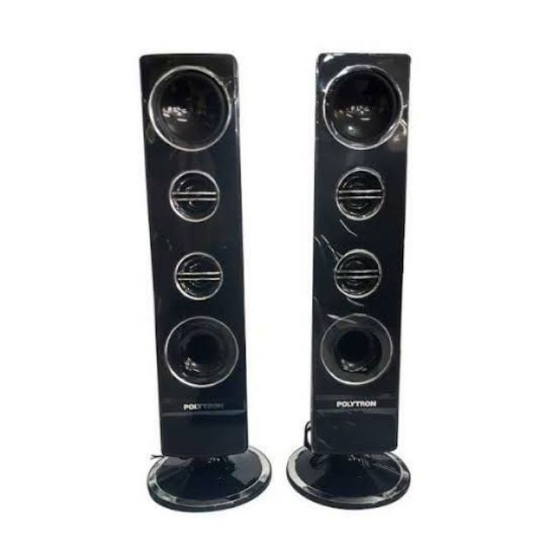 TERMURAH PROMO BISA NEGO 2 SPEAKER TOWER 1 PASANG TV POLYTRON LED LCD MASIH JERNIH KENCANG JELAS GOO