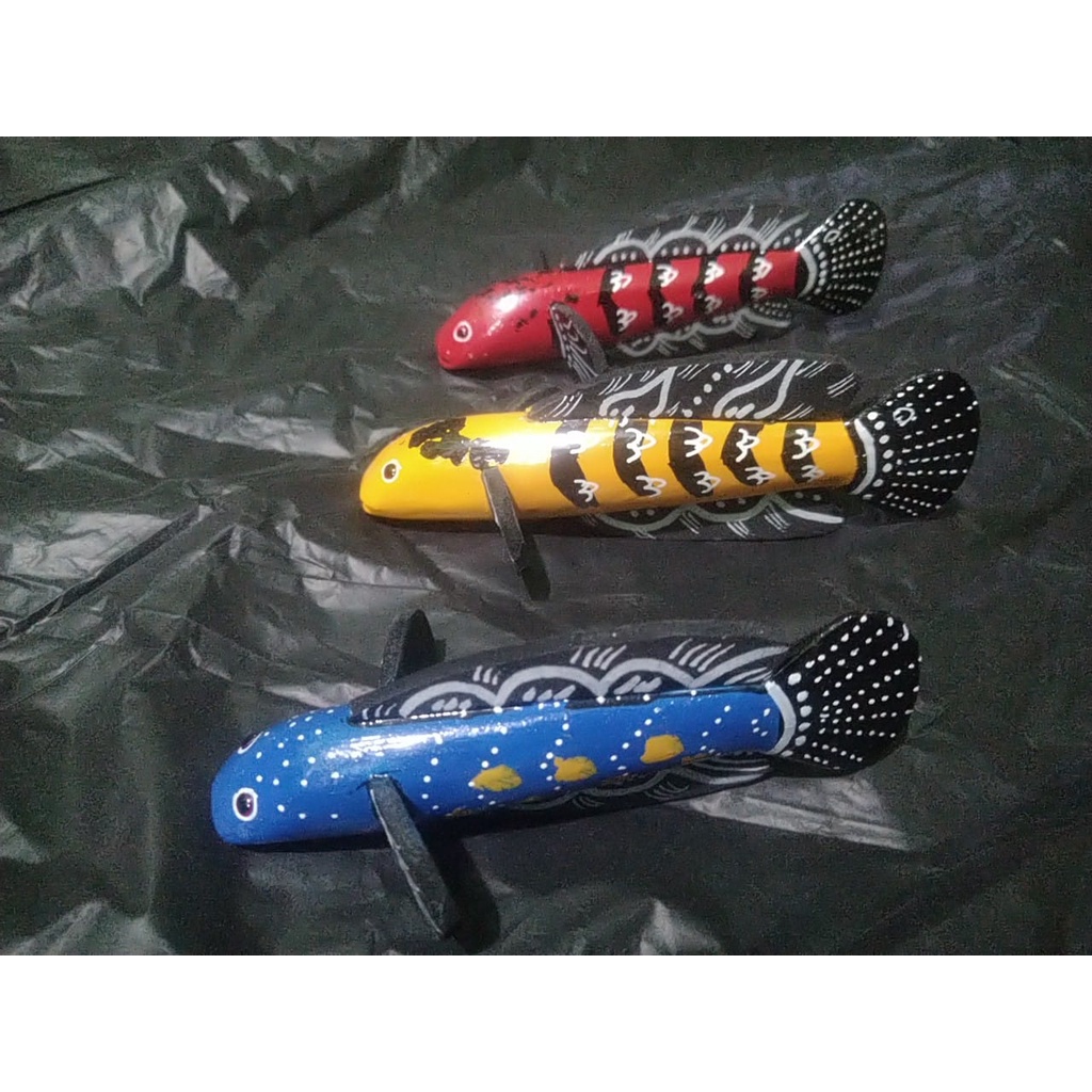 Patung Replika Channa Wayang Channa YS Blue Pulchra Red Sampit Yellow sentarum Auranti